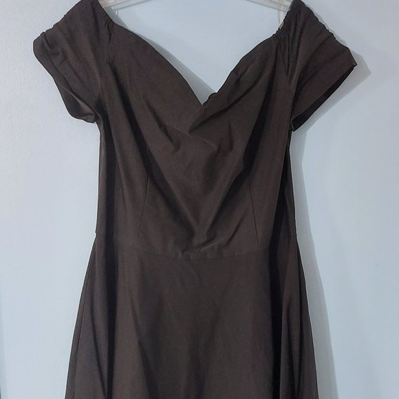 Grace Karin Dresses & Skirts - Vintage 50's XL Black Swing Dress Off Shoulder
